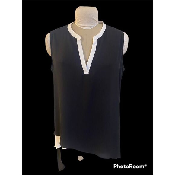 Joseph Ribkoff Sleeveless B-Neck Tunic Long Asymmetrical Sz. 14 - Picture 7 of 9